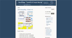 Desktop Screenshot of blog.raceology.com