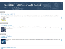 Tablet Screenshot of blog.raceology.com
